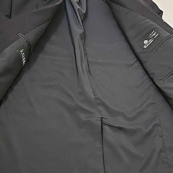 - Lauren Ralph Lauren Mens Navy Blue Blazer Gold Tone Buttons Size 44R - Picture 9 of 13